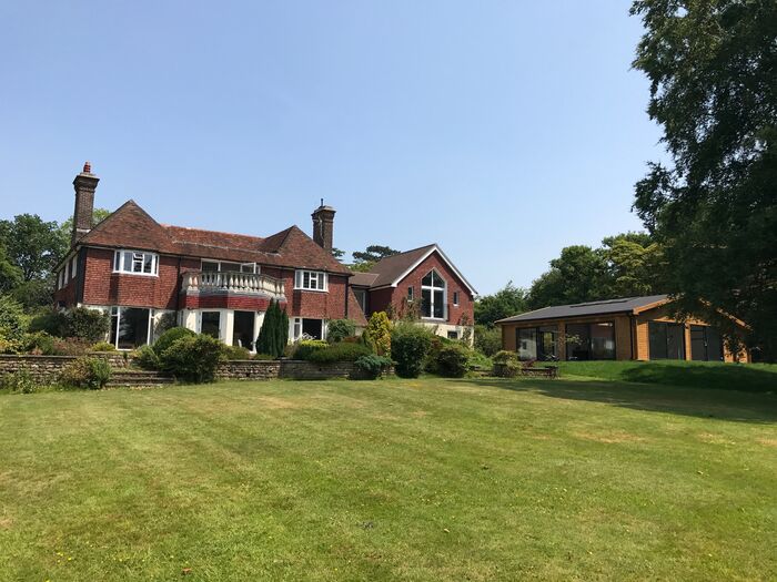 Green Loanings house and gardens with the pool house